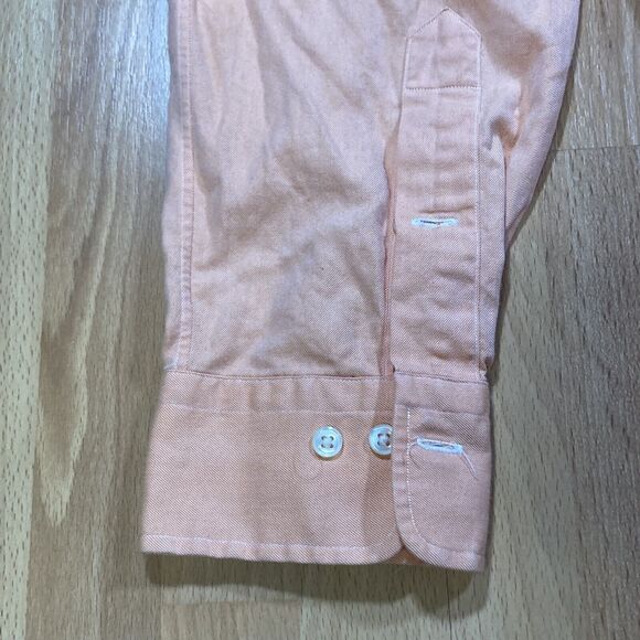 Polo Ralph Lauren Peach Dress Shirt (Men’s Sz 16, 34/35) Curham Collection • EUC - Picture 5 of 6
